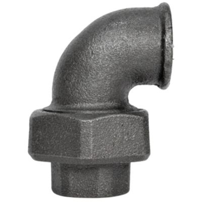 Coude union F/F fonte noire 20x27mm (3/4'')