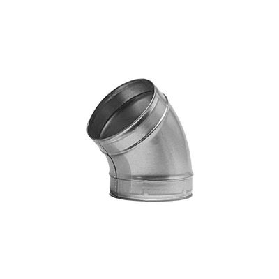 Coude VMC 45 acier galvanisé pour gaines ventilation - Diamètre (mm) 200