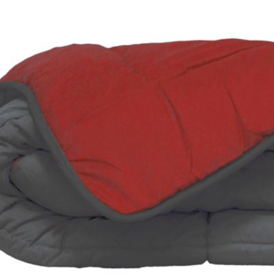 Couette d'été en microfibre bicolore (140x200 cm - Rouge)