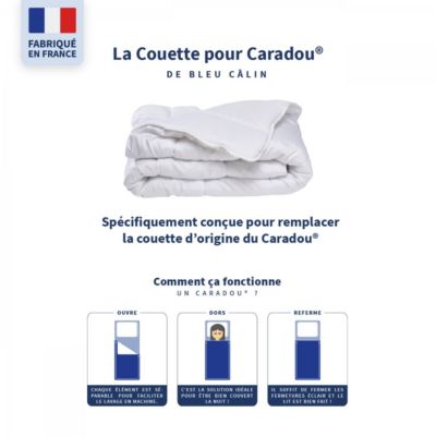 Couette Tempérée Enfant 90x190cm Spéciale pour Parure de lit Caradou