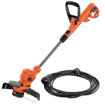 Coupe-bordure filaire BLACK+DECKER 550W, largeur coupe 30 cm + rallonge électrique de 10 m - BESTA530C10-QS