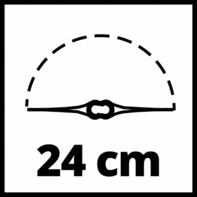Coupe-bordures sans fil sans batterie 18 V, largeur de coupe avec fil 240 mm, Einhell GE-CT 18 Li-Solo