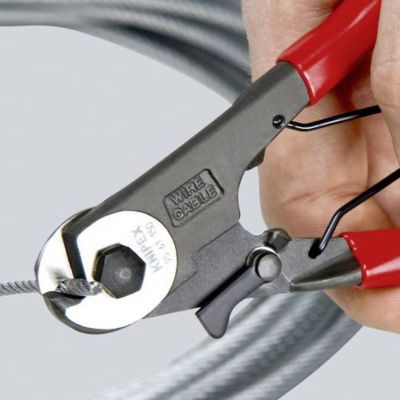 Coupe-câbles Bowden Knipex 95 61 150, tranchants en faucille, 150 mm