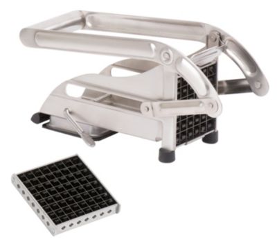 Coupe-frites ménager inox sur ventouse - 2 couteaux - Louis Tellier