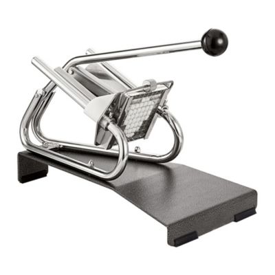 Coupe-frites professionnel sur socle epoxy - couteau étamé + poussoir 10 mm - Louis Tellier