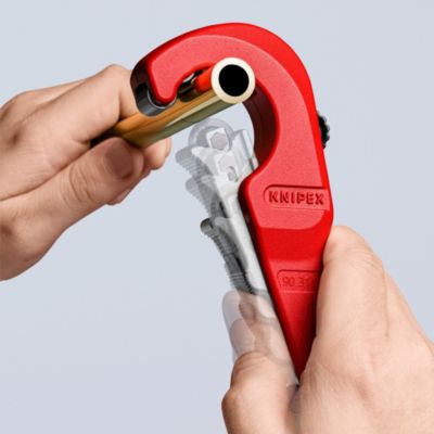 Coupe tube acier inoxydable Knipex Ø35 mm rouge et bleu