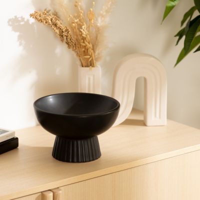 Coupelle "Chaya" en céramique D22cm noir - Atmosphera Créateur d'intérieur