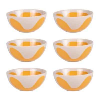 Coupelle Lulli jaune 12 cm (lot de 6)