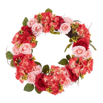 Couronne décorative AGULO 50 cm Rouge