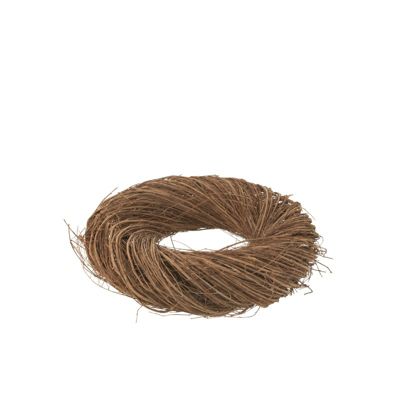 Couronne de brindille de saule en bois marron D.50 cm