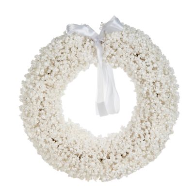 Couronne de Noël ARESJON 40 cm Blanc