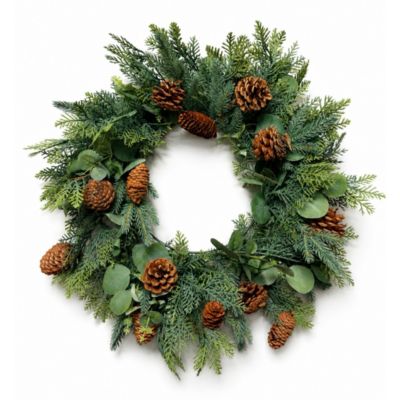 Couronne de Noël artificielle D 45 cm - Evergreens - Little Grove