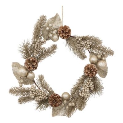 Couronne De Noël Fééric Lights & Christmas Blooming – Ø40 Cm – Décoration Festive Éclatante Et Élégante Pour Porte, Fenêtre Ou Intérieur