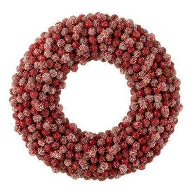 COURONNE DE NOEL Couronne de Noël en rotin fleur - Coloris Or - Diamètre 15cm environ