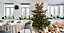 Couronne de Noël avec ornements coloris doré, diam. 50 cm