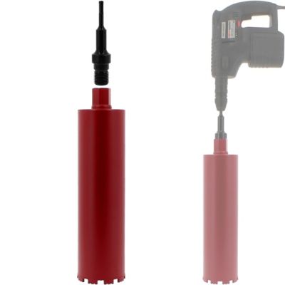 Couronne diamant 116 mm avec adaptateur pour perceuse et perforateur SDS-plus - GT MARKET