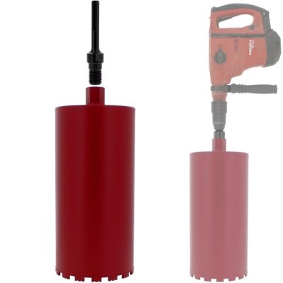 Couronne diamant 200 mm avec adaptateur pour perceuse et perforateur SDS-max - GT MARKET