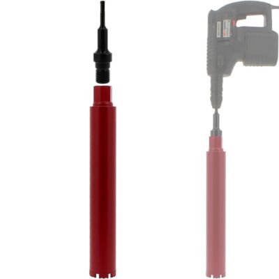 Couronne diamant 66 mm avec adaptateur pour perceuse et perforateur SDS-plus - GT MARKET