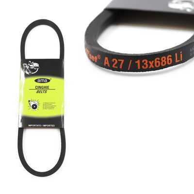 Produktbild von SWR Keilriemen A27 – 13 X 686 Li, Klassisch, Neopren, Polyester-Zugträger, Für Maschinen & Gartengeräte