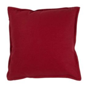 Coussin 100% coton rouge 40x40