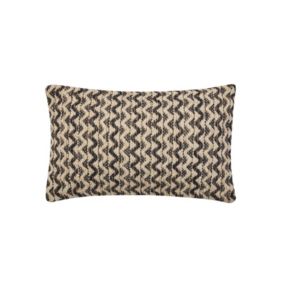 Coussin 30x50cm "Louméo" noir - 30x50cm - Noir