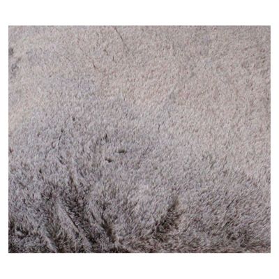 Coussin 45 x 45 cm taupe effet fourrure doux et moelleux - DOUDOU