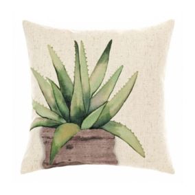 COUSSIN 45X45CM "ALOE" - 45x45cm - Naturel