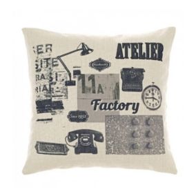COUSSIN 45X45CM "ATELIER" - 45x45cm - Naturel