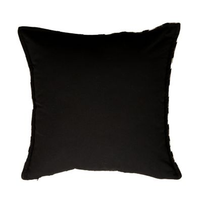Coussin à chevrons coloris noir et beige L.45 x l.45 cm Tendence