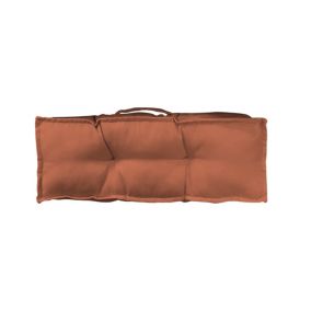 Coussin accoudoir déperlant pour canapé uni terracotta L.58 x l.10 x ep.20cm Ornami