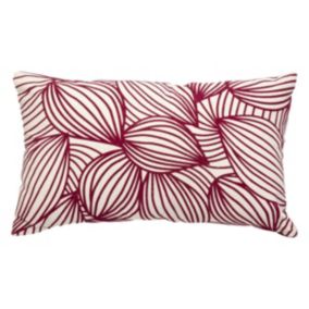 Coussin automne rouge rubis 30x50cm - Atmosphera