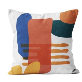 Coussin aux formes multicolores (40x40 cm - Multicolore)