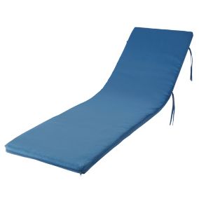 Coussin bain de soleil Cocos bleu 55 x 185 cm