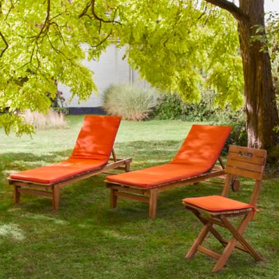 Coussin bain de soleil Cocos orange mandarine