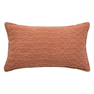 Coussin bouclette Soana terracotta 30x50cm - Atmosphera