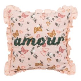 Coussin brodé "Alina" 40x40cm - Atmosphera