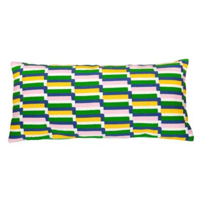 Coussin brodé "Disso" 35x75cm - Atmosphera Créateur d'intérieur