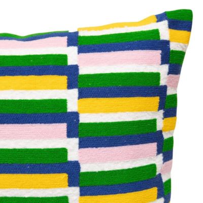 Coussin brodé "Disso" 35x75cm - Atmosphera Créateur d'intérieur