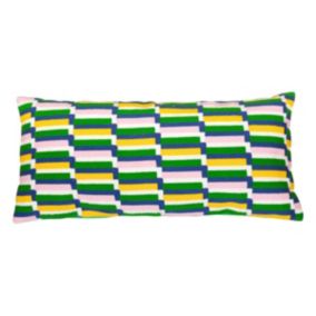 Coussin brodé "Disso" 35x75cm - Atmosphera