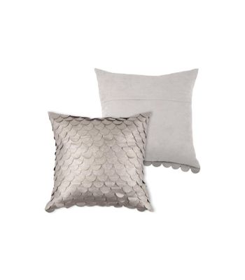 Coussin écailles brillantes 40x40cm - 40x40cm - Gris