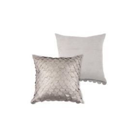 Coussin écailles brillantes 40x40cm - 40x40cm - Gris