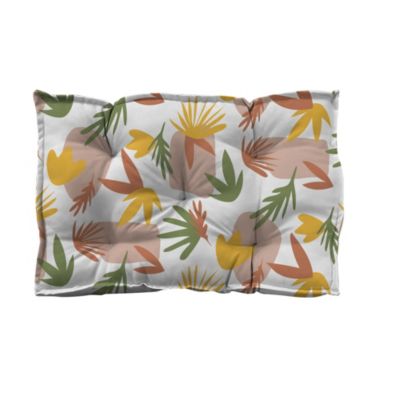 Coussin câle reins déperlant fleurs multicouleurs L.60 x l.10 x ep.40cm Ornami