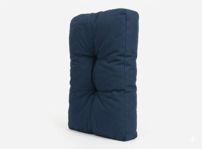 Coussin câle reins déperlant uni bleu marine L.60 x l.40 cm Easy for life