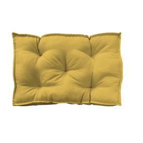 Coussin câle reins déperlant uni jaune ocre L.60 x l.10 x ep.40cm Ornami