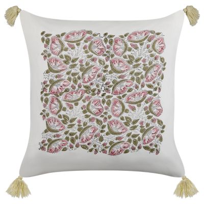 Coussin CARISSA Coton 45 x 45 cm Multicolore Motif floral