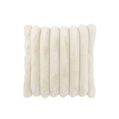 Coussin En Coton Bouclettes Blanc 45 X 45 (carré