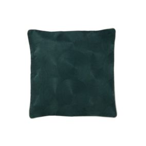 Coussin carré en textile vert 45x45x10 cm