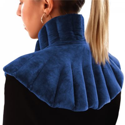 Coussin chauffant, tour de cou pour épaules et nuque - Bleu - Vivezen