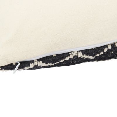 Coussin chevron Blooma Denia noir et blanc 45 x 45 cm