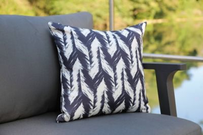 Coussin Chevron noir 45 x 45 cm Proloisirs